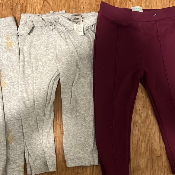 Set of 18 months leggings -3 Carter’s and one Garanimals - Picture 3 of 3